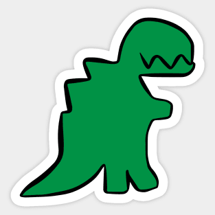 Dinosaur Friend - Green T Rex Sticker